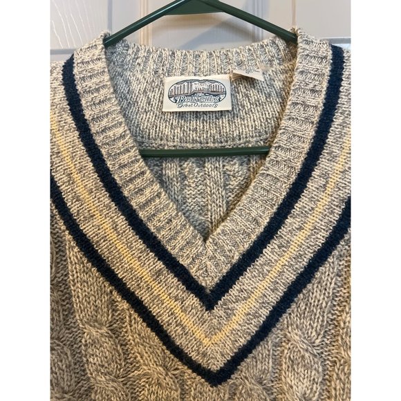 Vintage Britches Great Outdoors Wool Cricket Sweater (Size M, Made in Hong Kong) - Picture 2 of 9